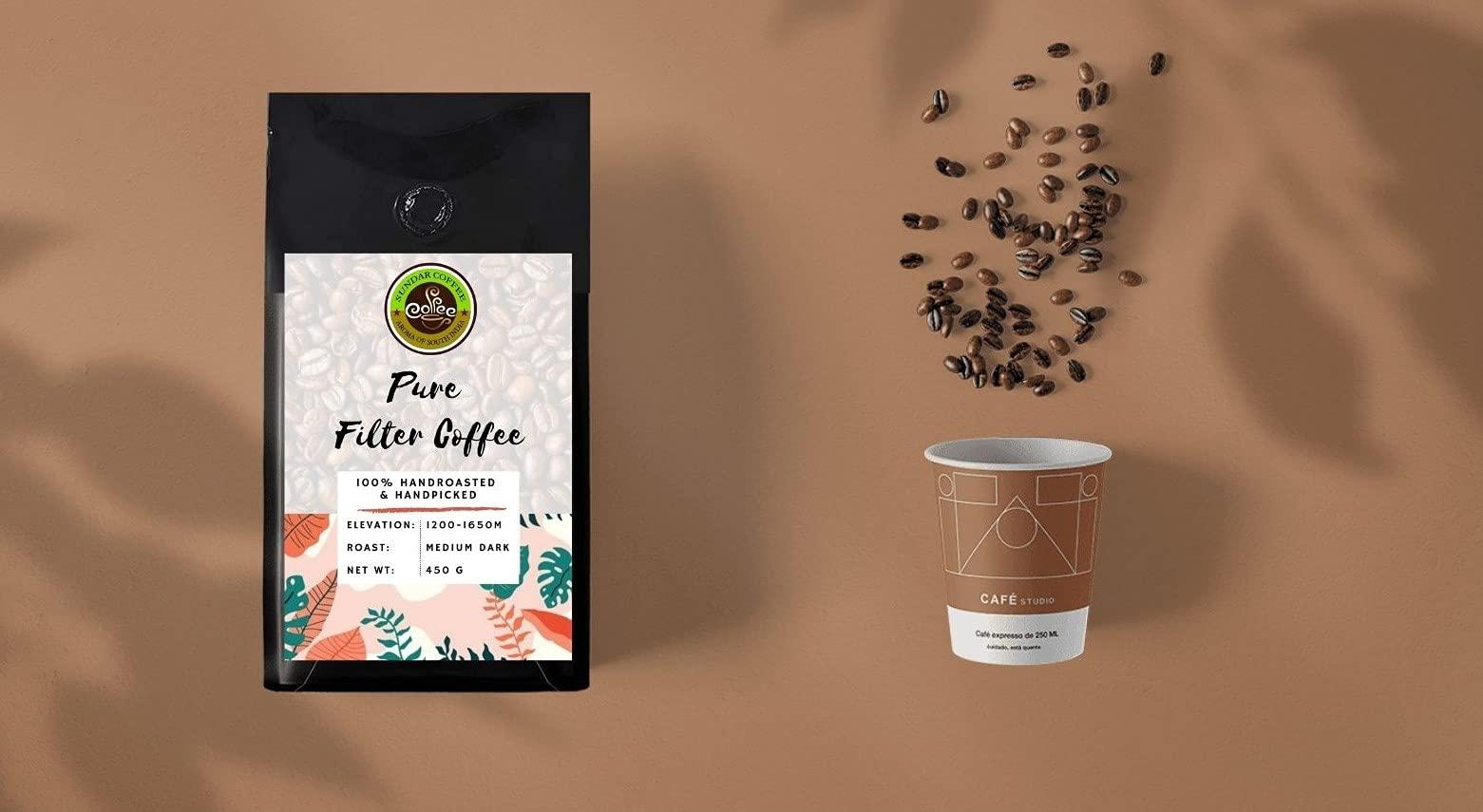 SUNDAR COFFEE AROMA OF SOUTH INDIA Sundar Pure Filter Coffee 900g