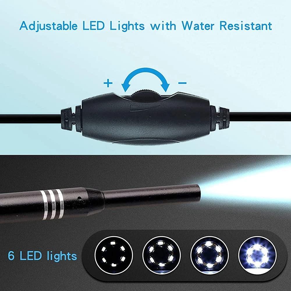 Tobo Tobo Ear Otoscope, USB Digital Waterproof HD Ear Scope Inspection Camera,3 in 1 USB Otoscope with 0.3 Mega Pixel 6 LEDs for Tablet Laptop PC Android Phone to Video Otoscope (USB-0.3-MP) TD-592IM