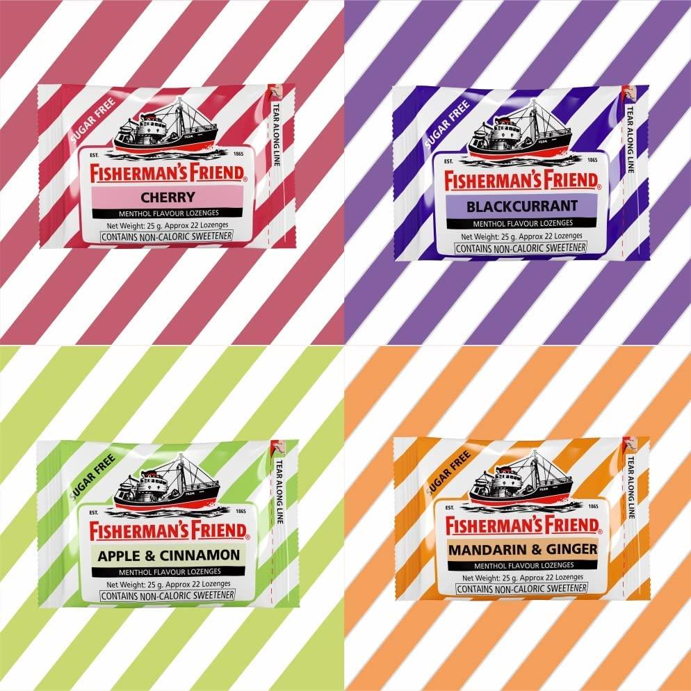 Fisherman's Friend Fisherman's Friend Sugar Free Mouth Freshener - Apple & Cinnamon - Fresh and Fruity Lozenges 25g (Pack of 24)