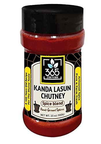 365 STORE TO DOOR 365 STORE TO DOOR Indian Spice – Kanda Lasun Chutney Masala, 100 gm. | for Healthy Cooking | Dry Onion Garlic Mixture | Marwadi Chutney | Homemade Powdered Spices for Healthy Cooking