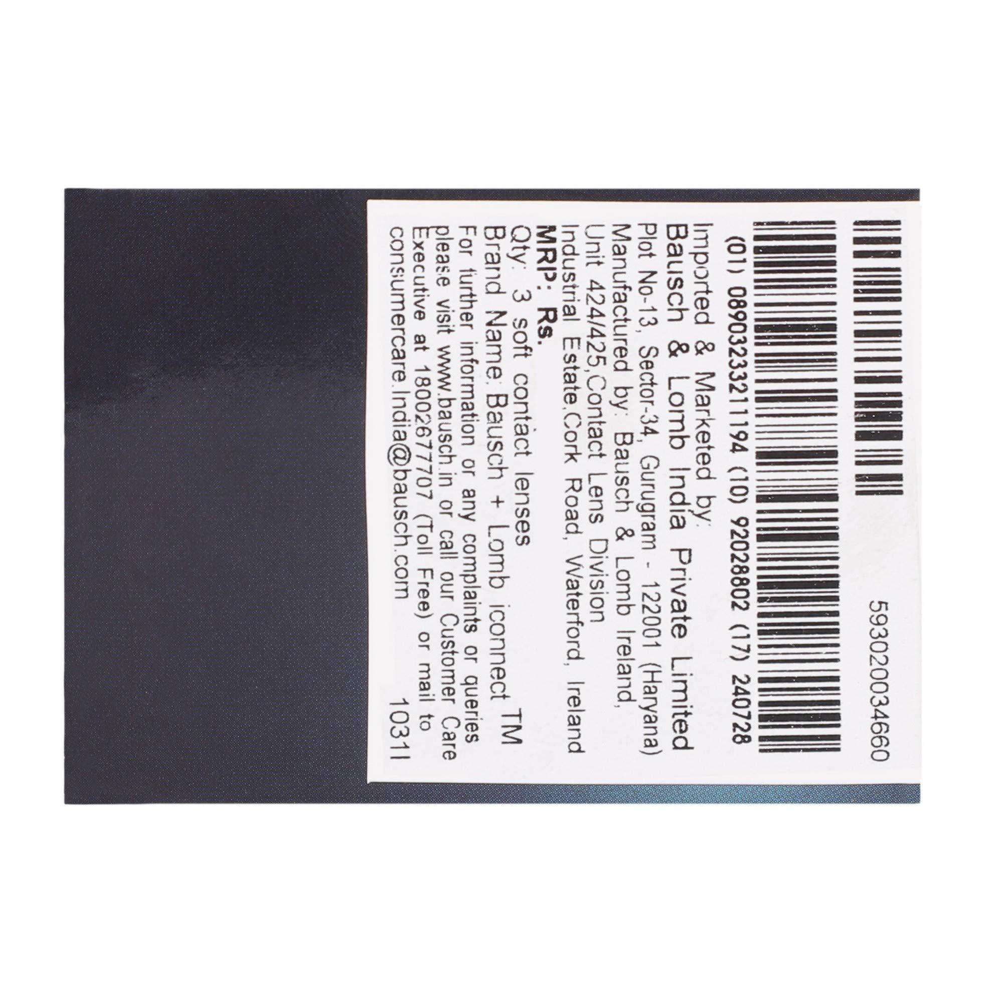 Bausch & Lomb Bausch & Lomb Iconnect Value Pack Monthly Disposable Contact Lens (-5.00 , Clear, 3 Lenses)