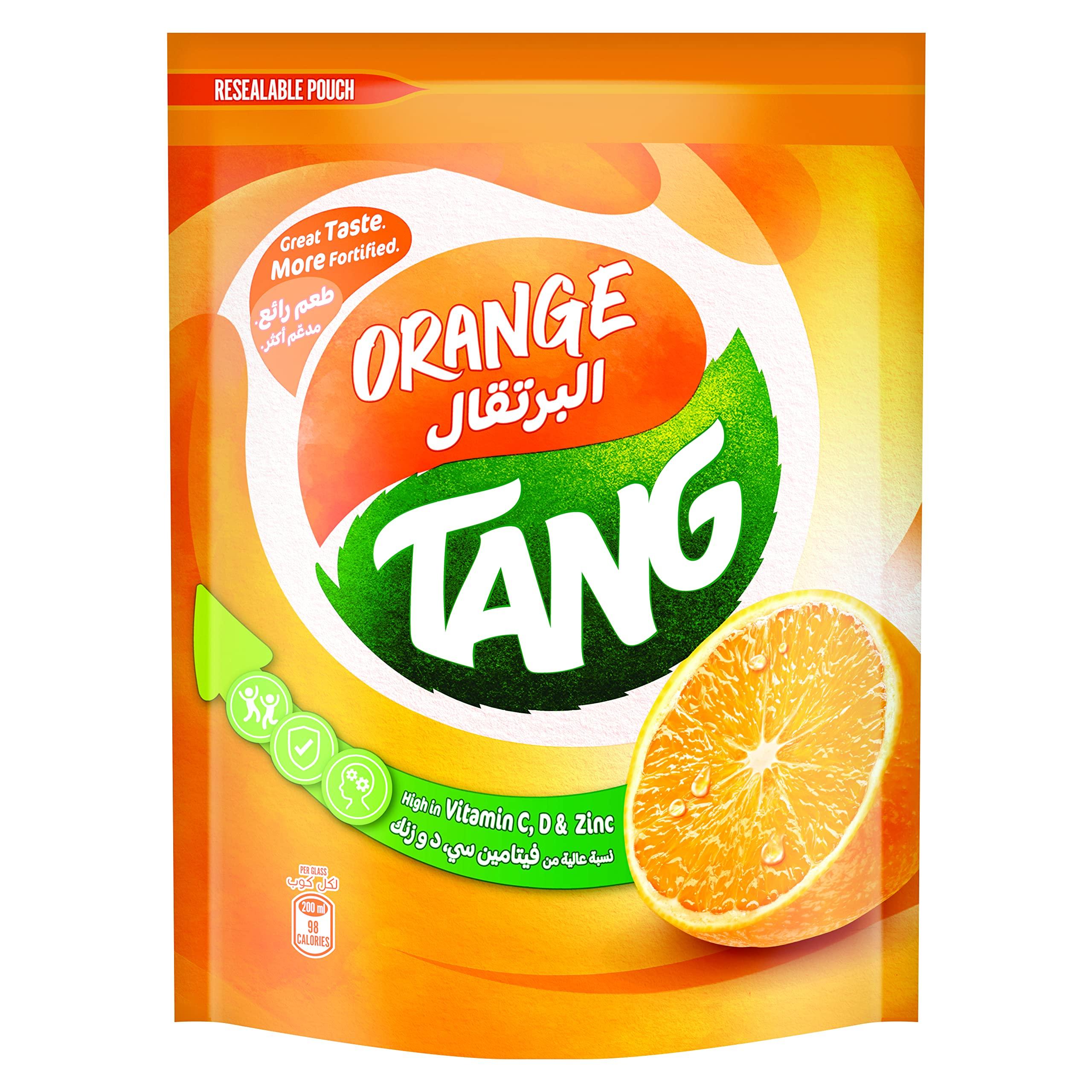 Tang Tang Orange Flavoured Instant Powder Drink Juice, 13.22 oz / 375 gm