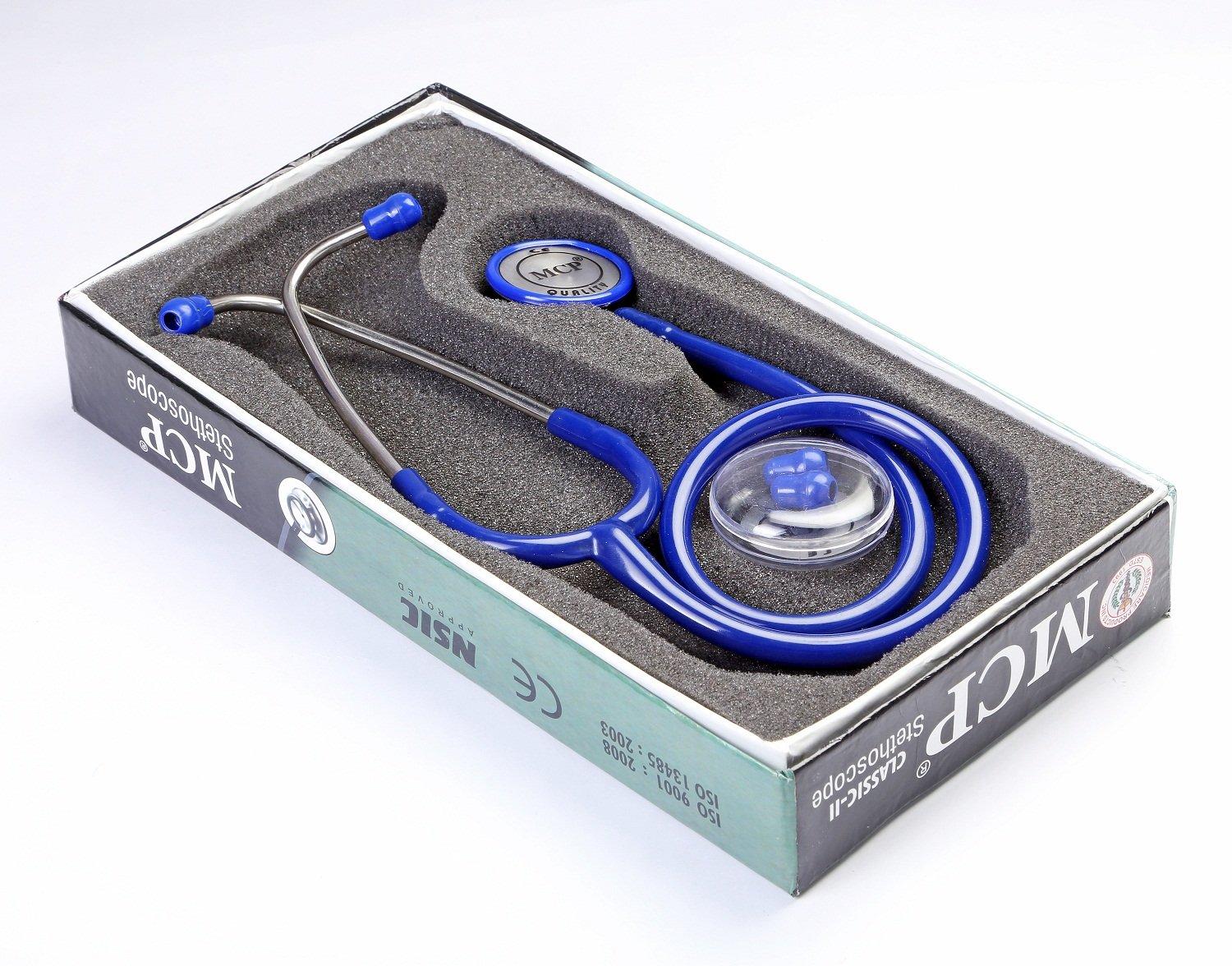 MCP MCP Classic SS Stethoscope Adult Stainless Steel Blue
