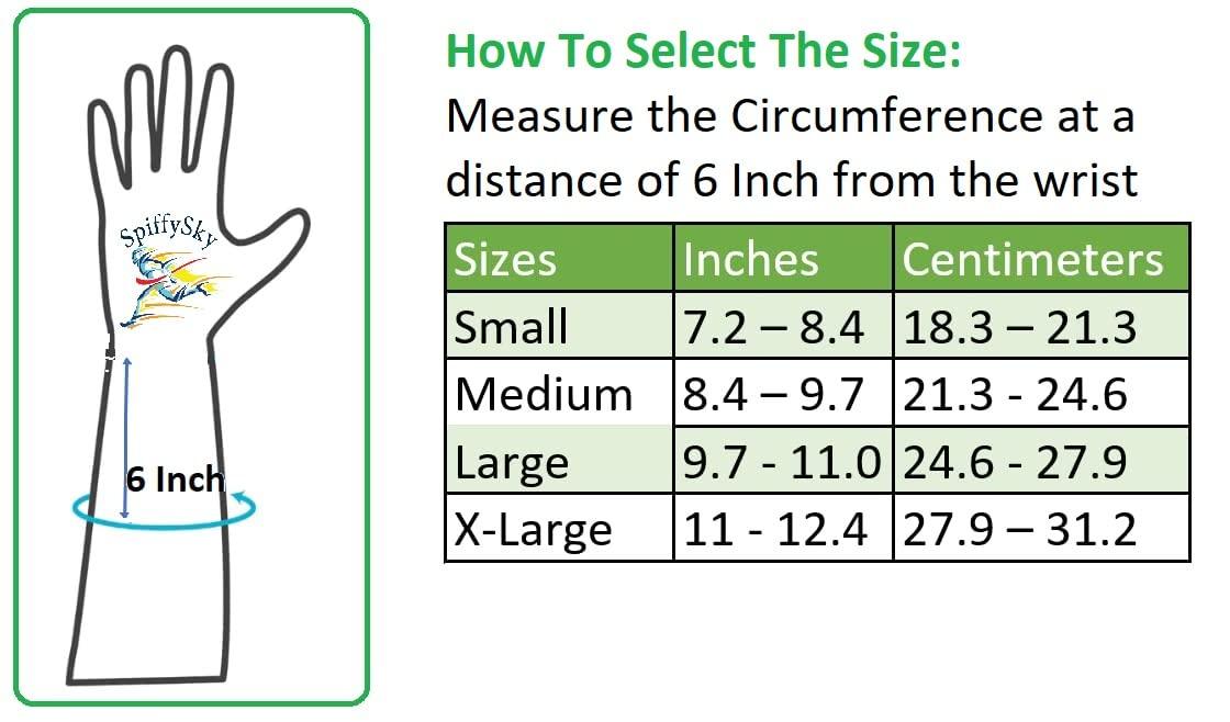 SpiffySky SpiffySky Elastic Wrist Splint, Immobilization For Wrist Pain, Wrist Brace – (Right Hand – Large Size)