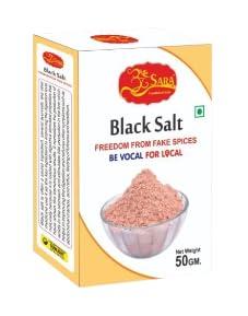 SARA OM SARA Combo Pack of 8 (400gm) |Black salt Powder (50gx2) +Rock salt Powder (50gx2) + Meetha soda Powder (50g) + Chaat Masala (50g) + Kitchen King Masala(50gx1) + Amchur (50gx1), Healthy Spices