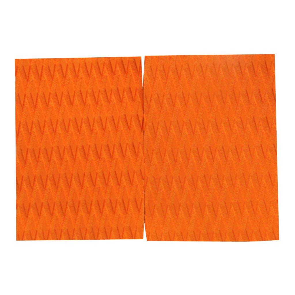 UJEAVETTE UJEAVETTE 2 Pieces Eva Traction Pad Surf Sup Deck Grip for Surfboard Kiteboard Orange