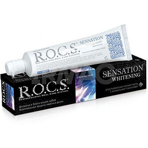 R.O.C.S. R.O.C.S R. O. C. S Toothpaste Sensation Whitening 74ml. Fluoride Free.
