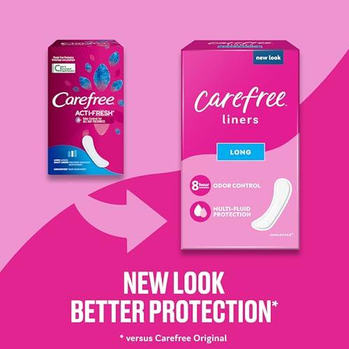 Carefree Carefree Acti-Fresh Ultra-Thin Panty Liners, Long To Go, Unscented - 92 Count