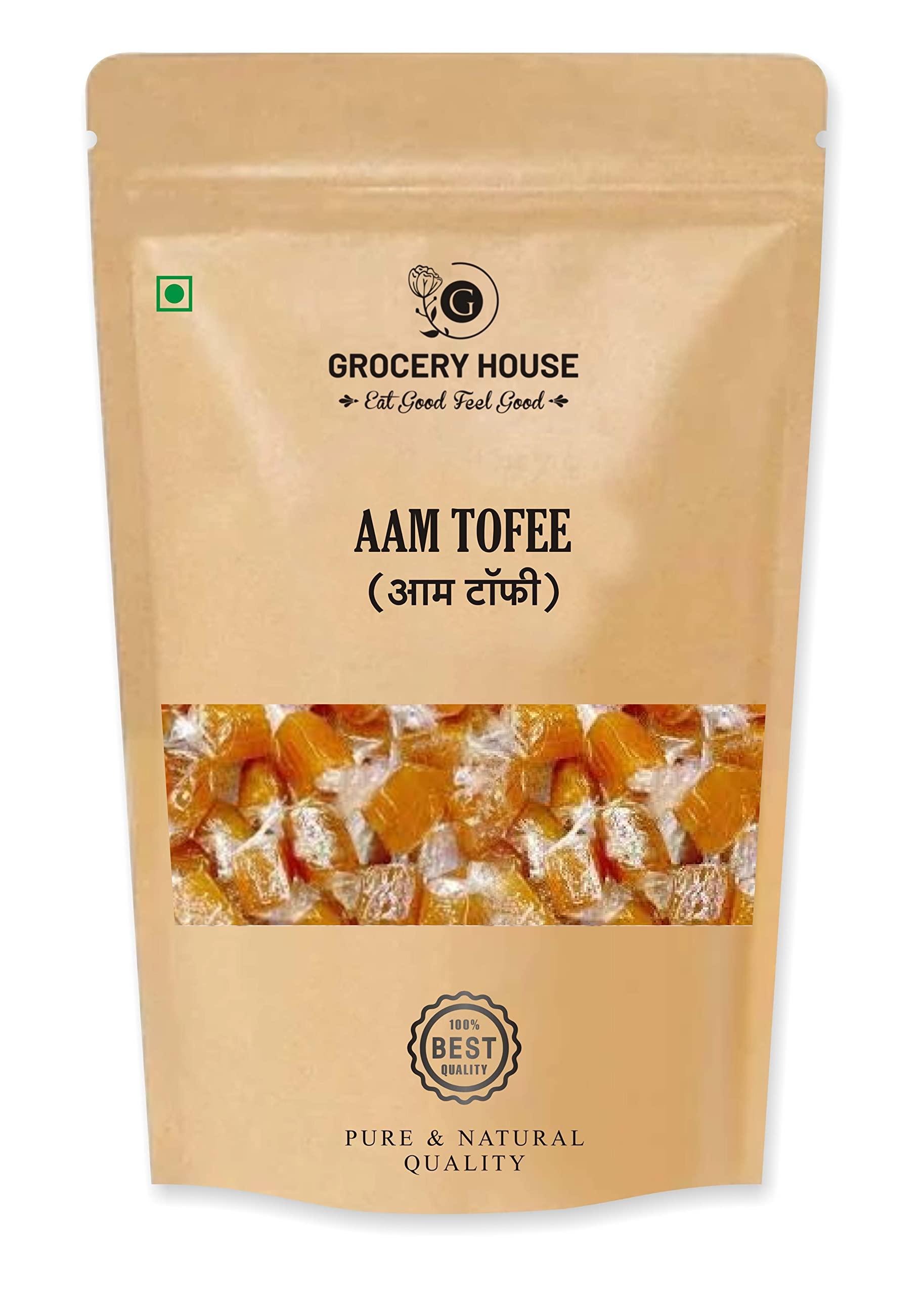 Grocery House Grocery House Mango Candy (AAM PAPAD Toffee) (Pack of 300 Gram)