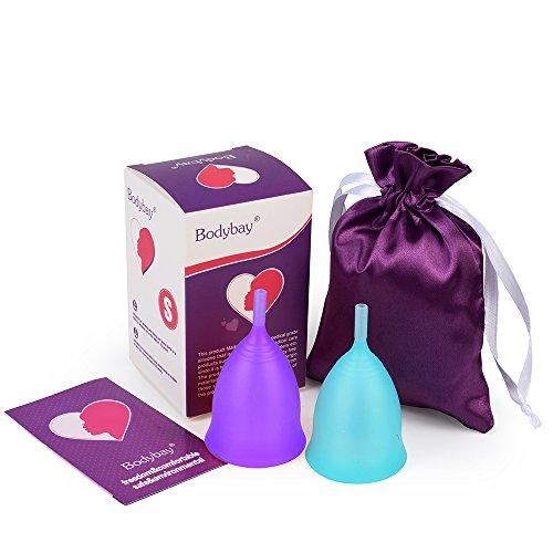 Bodybay Bodybay Menstrual Cup, Set of 2 Periods Kit with FDA Registered, Best Feminine Alternative Protection to Cloth Sanitary Napkins- Post Childbirth