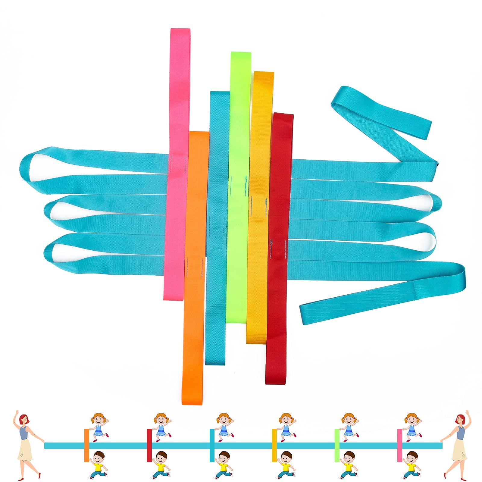 Winspeed Winspeed Preschool Walking Rope for Daycare, Walking Rope for Children Safety Line Rope for Walking, Colorful Hands Walking Rope with Handles (AD-Walking Rope-1P)