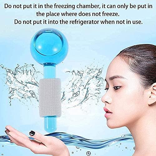 GETZET GETZET Facial Massage Ice Ball Face Massager Ball Ice Face Roller Crystal Eyes Massager Ice Hockey Energy Ball Facial Beauty Roller for Face Care Redness Soothing Relief. (Multi-color, 2 Pic)