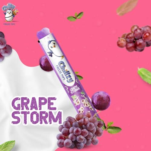 Chillzy Freeze Pops Chillzy Freeze Pops - 12 All Natural Ice Pops - 2 x 6 Flavors - Teeth Friendly - 70ml each - 1 Pack