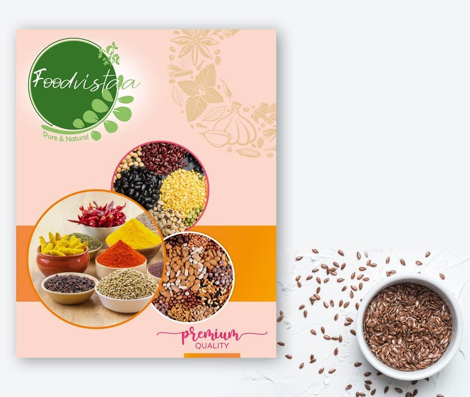 FOODVISTAA FOODVISTAA FLAX SEED/Tisi/Teesi/ whole flax seed/Linseed//Ginjalu/Ali Vidai/Alashi/ pesi//Raw&Unroasted Flax Seeds For Eating-100gm.