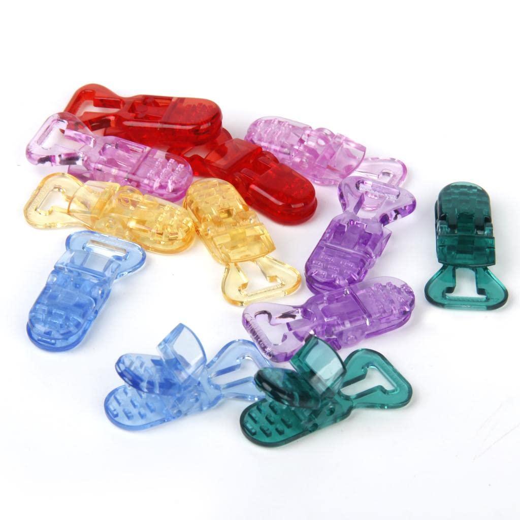 CALANDIS CALANDIS Universal ABS Clip-on Clamps Teeth Clip Nip for Cloth File S 12PCS Colors