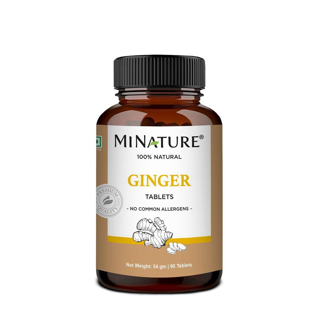 mi nature mi nature Ginger Tablets 90 Tablets (Zingiber officinale) | Sonth | 90 Tablets 45 Days Supply