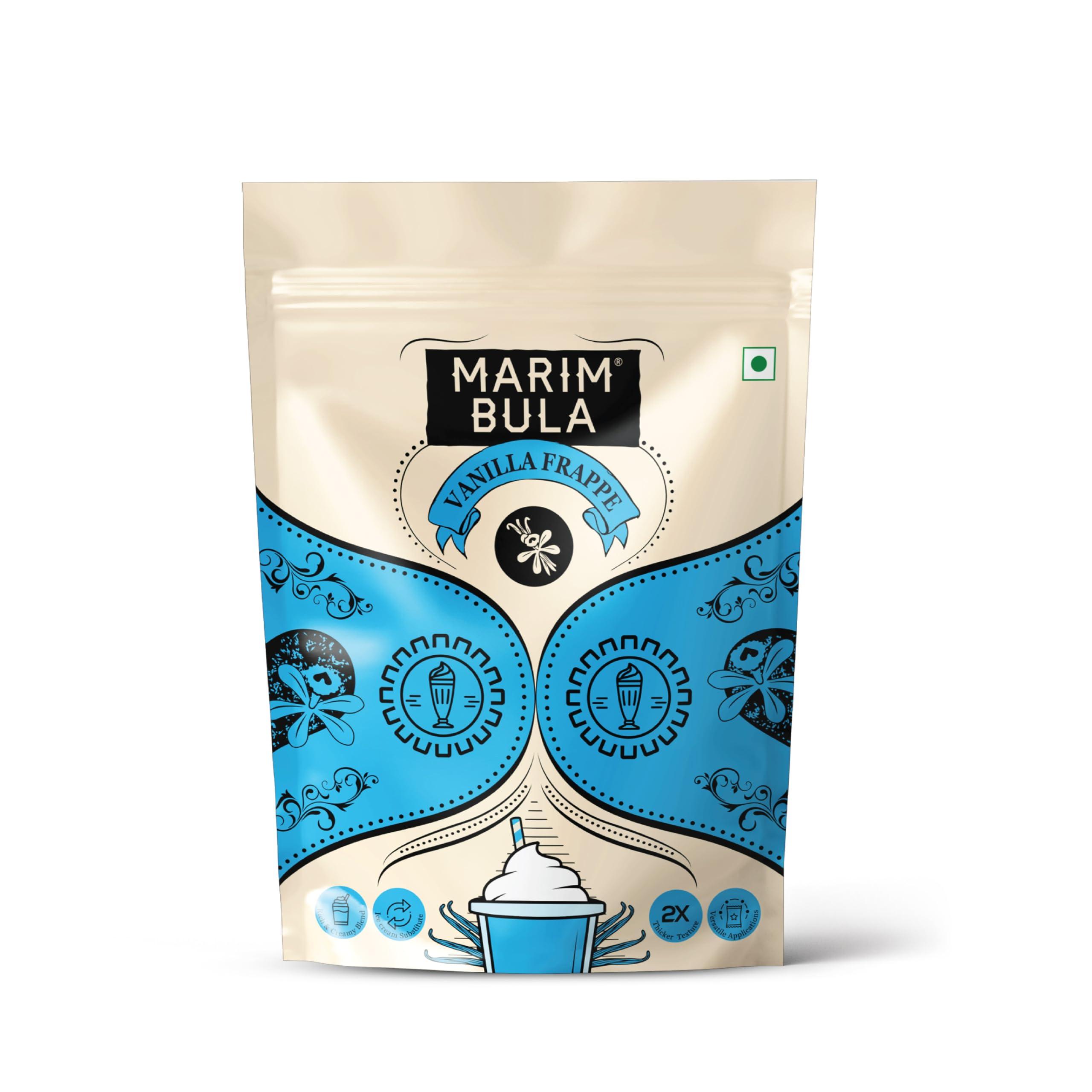 MARIMBULA Marimbula Vanilla Frappe Premix Powder | 100% Vegetarian | Suitable For Making Thick & Smooth Texture Milkshakes, Cold Coffee, Beverages And More | 1kg