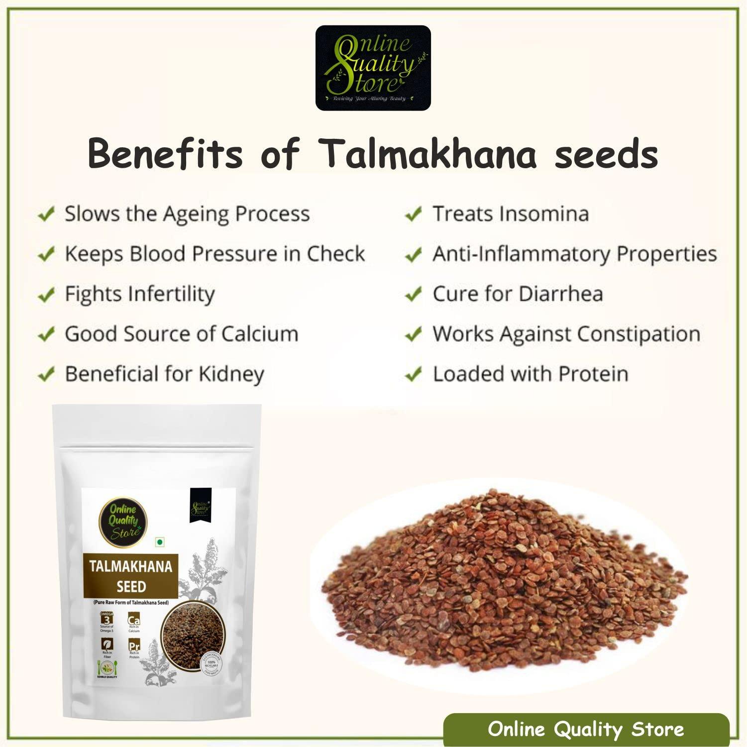 Online Quality Store Online Quality Store Talmakhana Seeds - 100g | Talmakhana Beej | Kokilaksha Beej | Raw Talmakhana | Asteracantha Longifolia