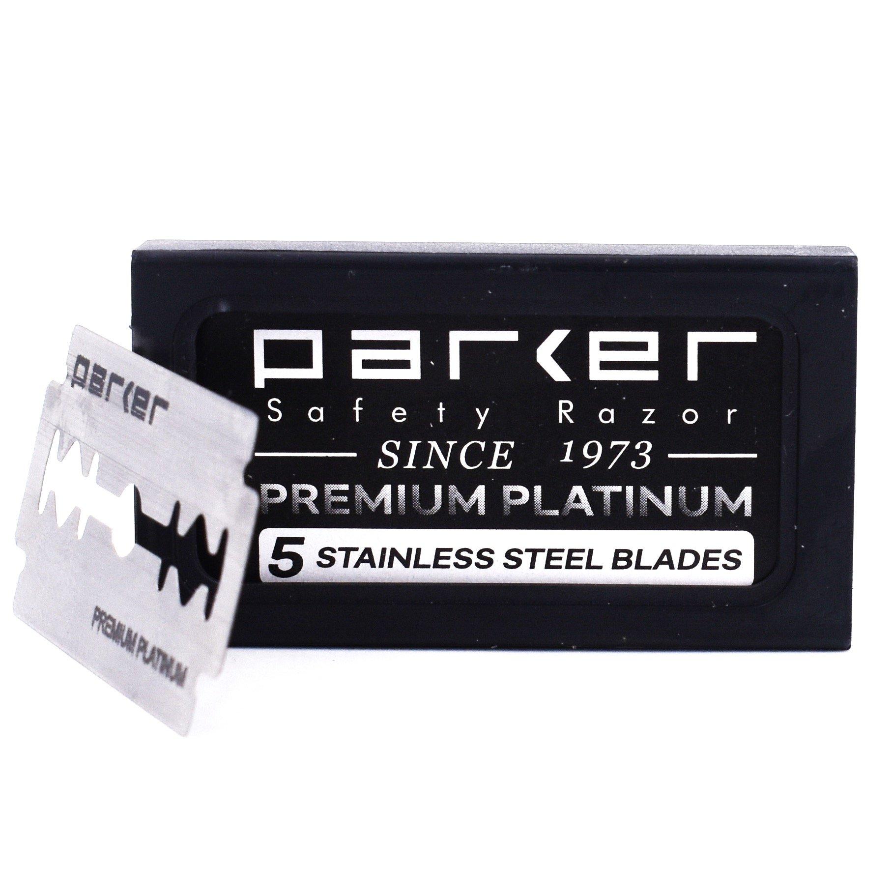 PARKER Safety Razor Parker 76R Butterfly Open Double Edge Safety Razor - 5 Parker Premium Blades