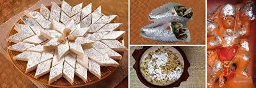 Nutro Cart Nutro Cart Vark | German Edible Finest Silver Leaves | Chandi Vark for Sweets (Pack of 10 Leaves)| Special For Diwali Festival Celebration | Festival Gift Hamper | Deepawali Gift Pack For Family, Frie