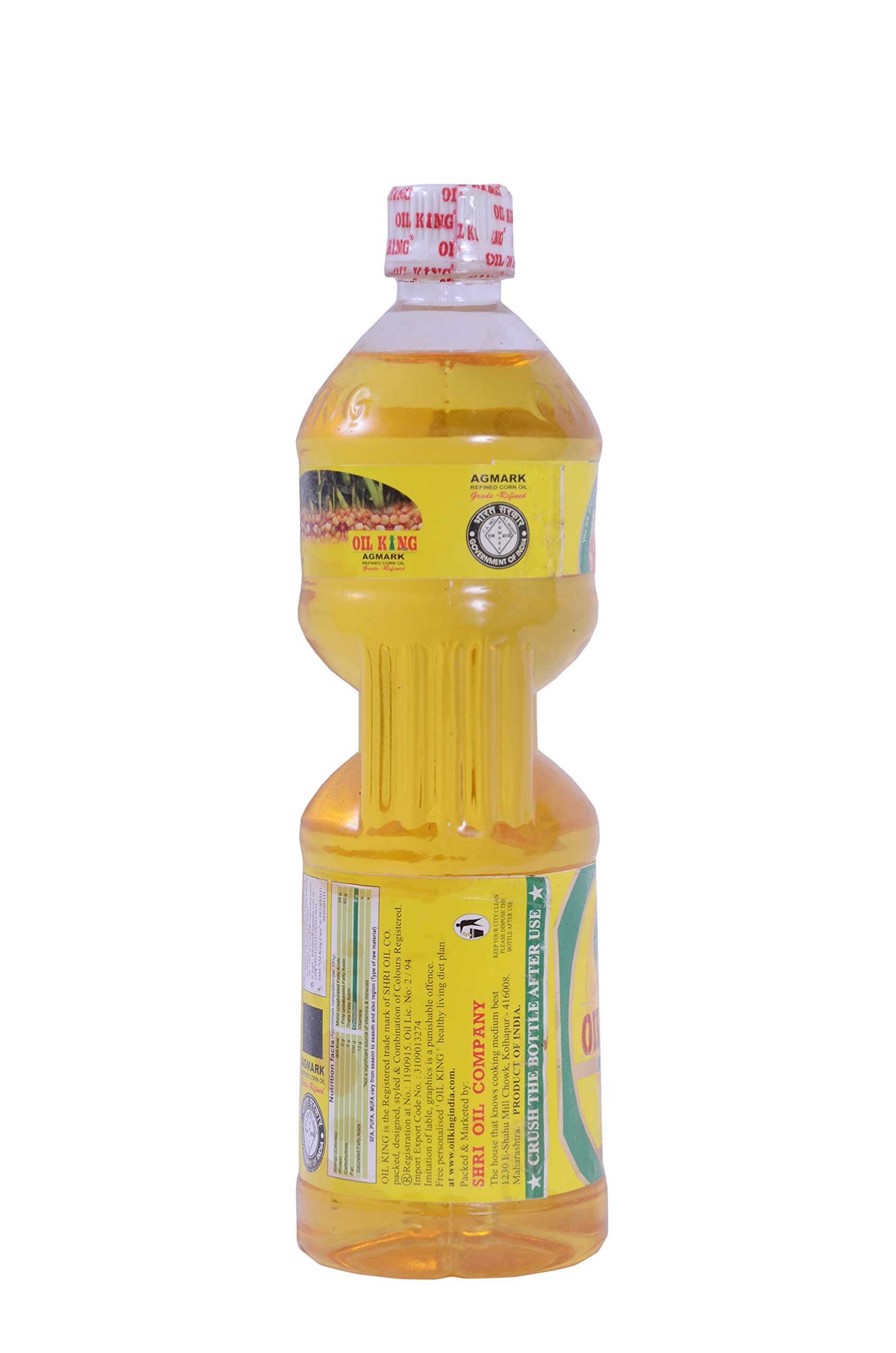 OIL KING OIL KING Edible Pure Corn Edible Oil for Cooking (1L)