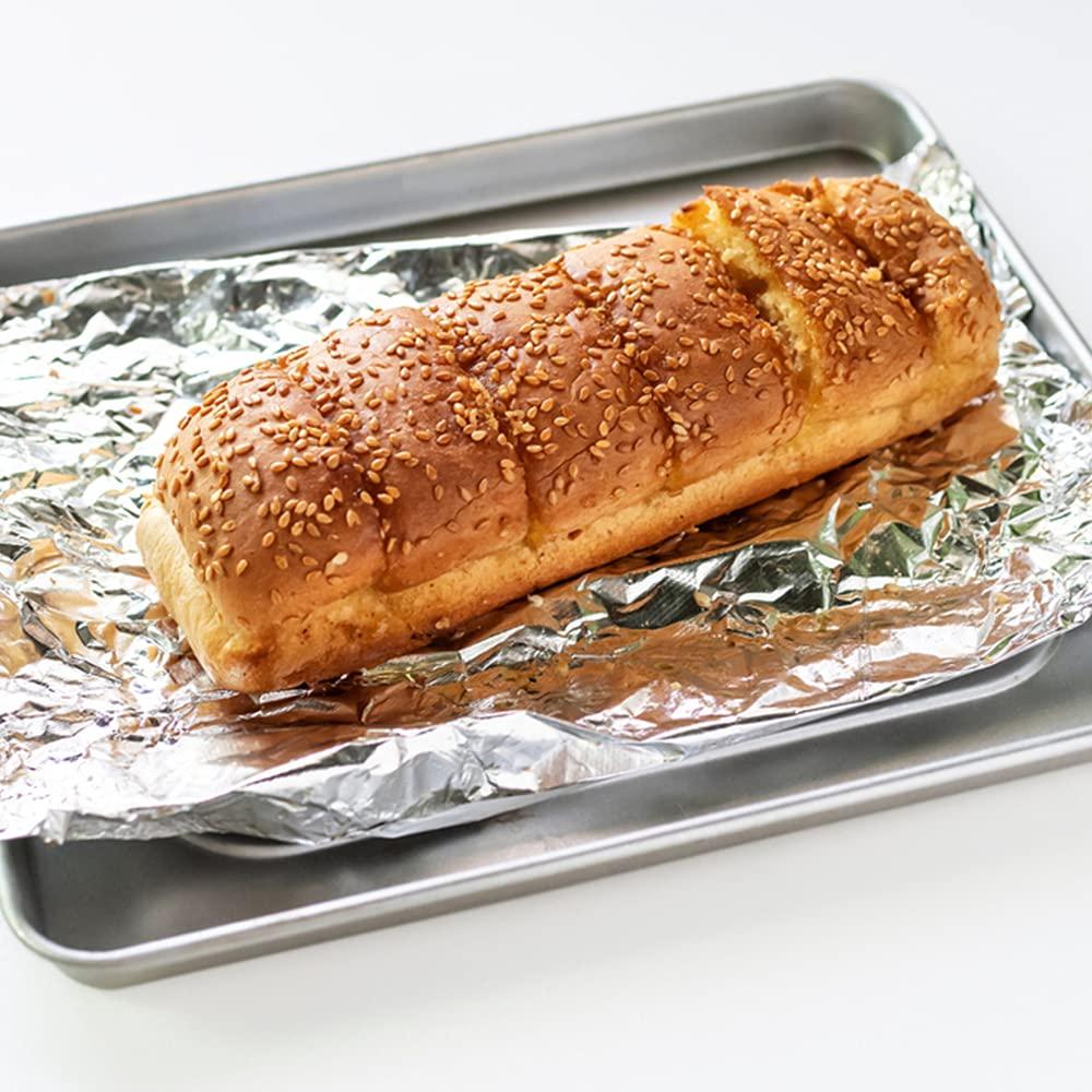 House wrap House Wrap Aluminium Foil 70g (40+30g) for Food Packing, Cooking, Baking - Aluminium Foil 9 Meter Net Guaranteed 11 Microns in Thickness for Keeping Food Warm (Pack of 3)