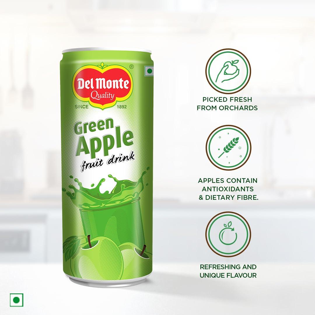 Del Monte Del Monte Green Apple Fruit Drink Gift Pack, Pack of 6, 240ml