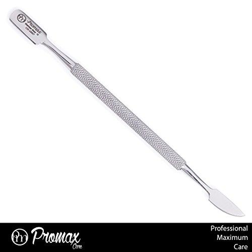 ProMax Care ProMax Care Promax Professional Cuticle Pusher Nail Cleaner-Double Ended, One Side 9Mm And Other Side Cleaner With Flat Handle Grip-(Cuticle Pusher 8Mm/Scraper Cleaner)100-10007