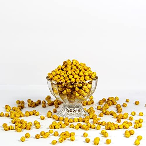 Swiss Naturals Swiss Naturals Roasted Chana Whole With Turmeric | Bhuna Chana Without Skin | Desi Chickpeas Snacks | Bengal Gram Organic, 250g