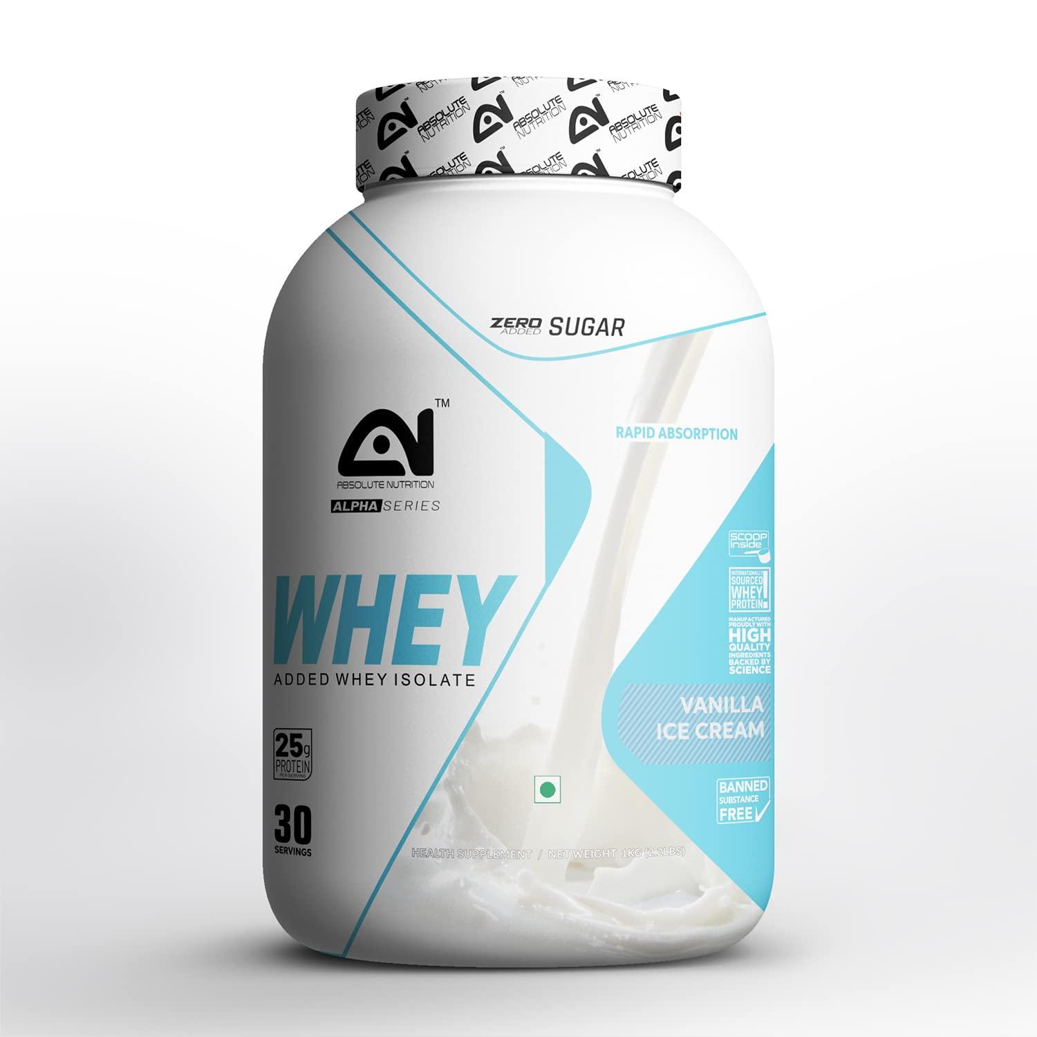 ABSOLUTE NUTRITION Absolute Nutritions Alpha Series Exclusive Whey Protein 1KG (French Vanilla)