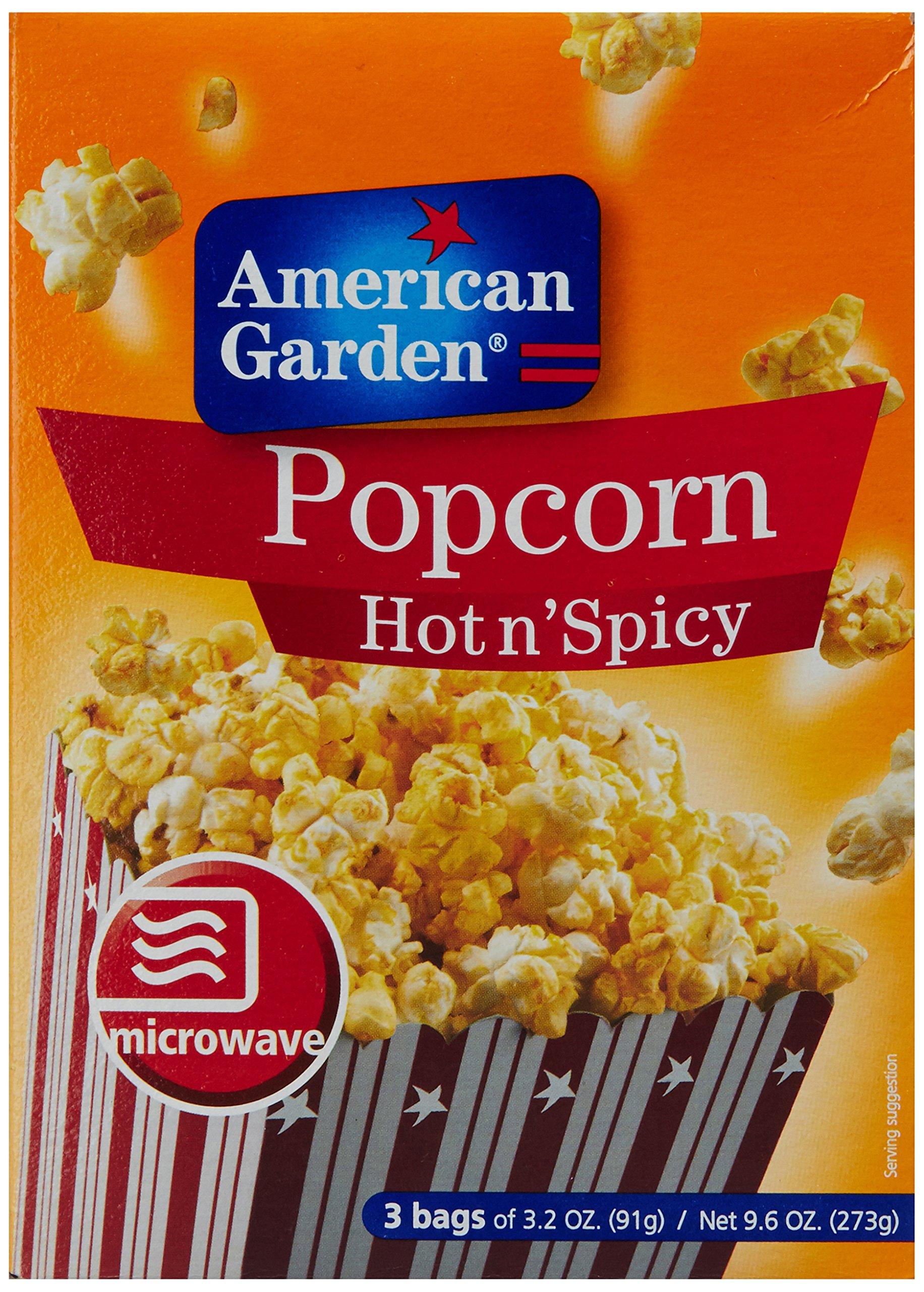 American Garden AG Microwave Popcorn Hot N Spicy 10.5oz