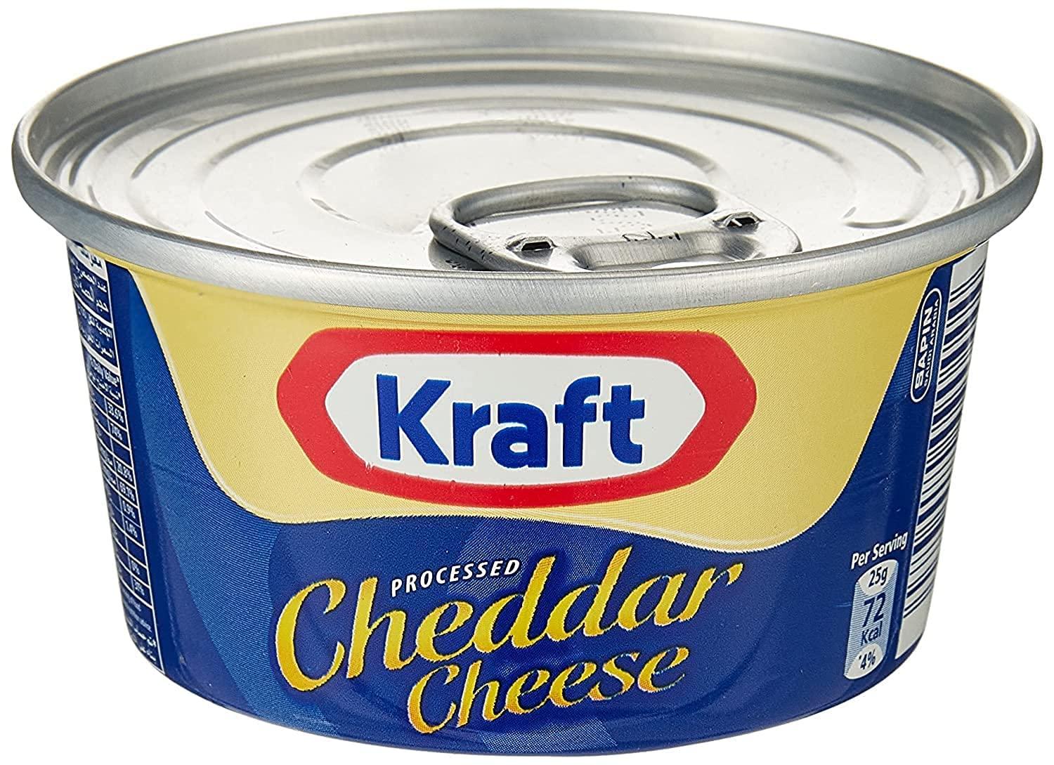 Kraft Kraft Processed Cheddar Cheese Tin, 100 g (Pack of 2)