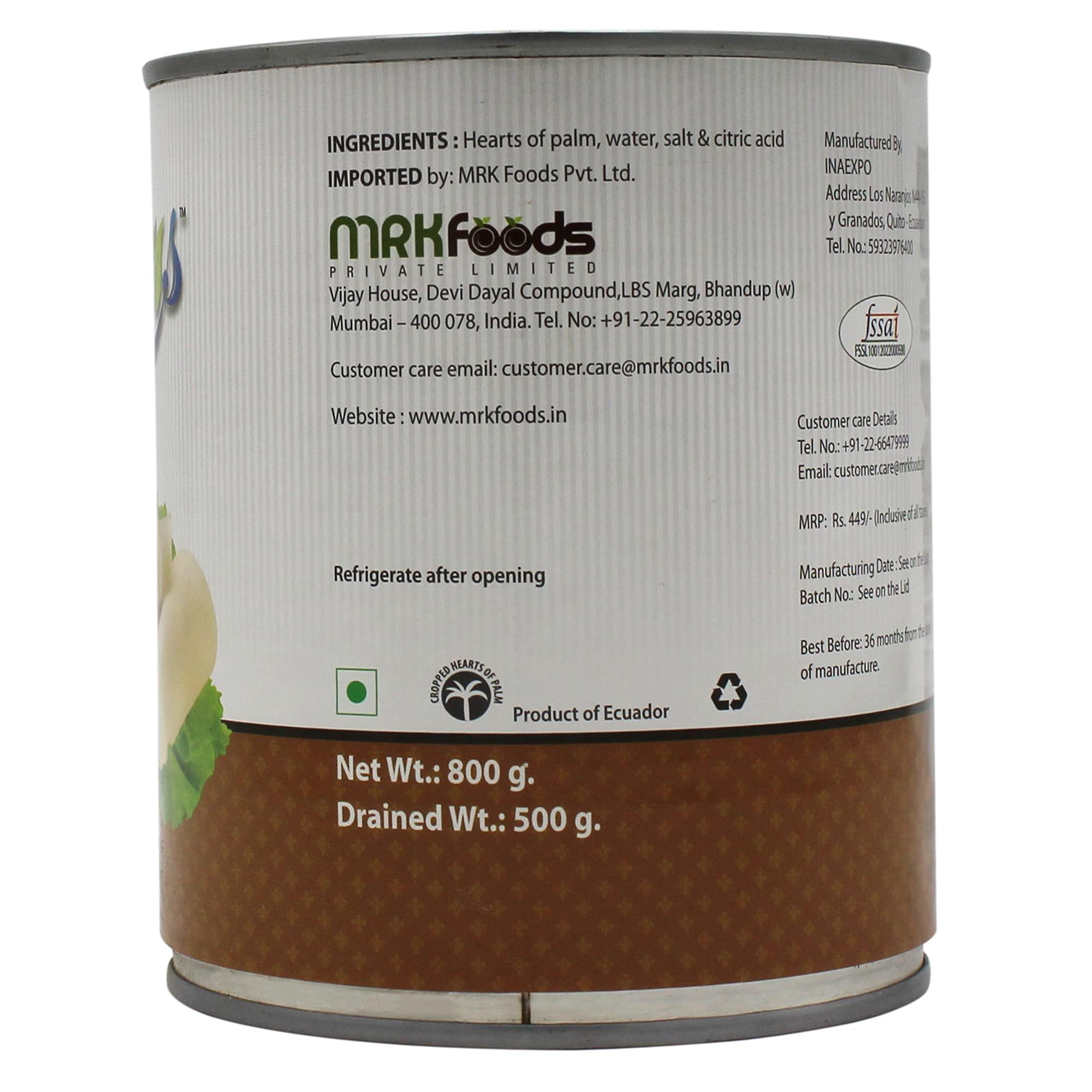 Freshos Freshos Hearts of Palm, 800 g, White & Brown, Medium