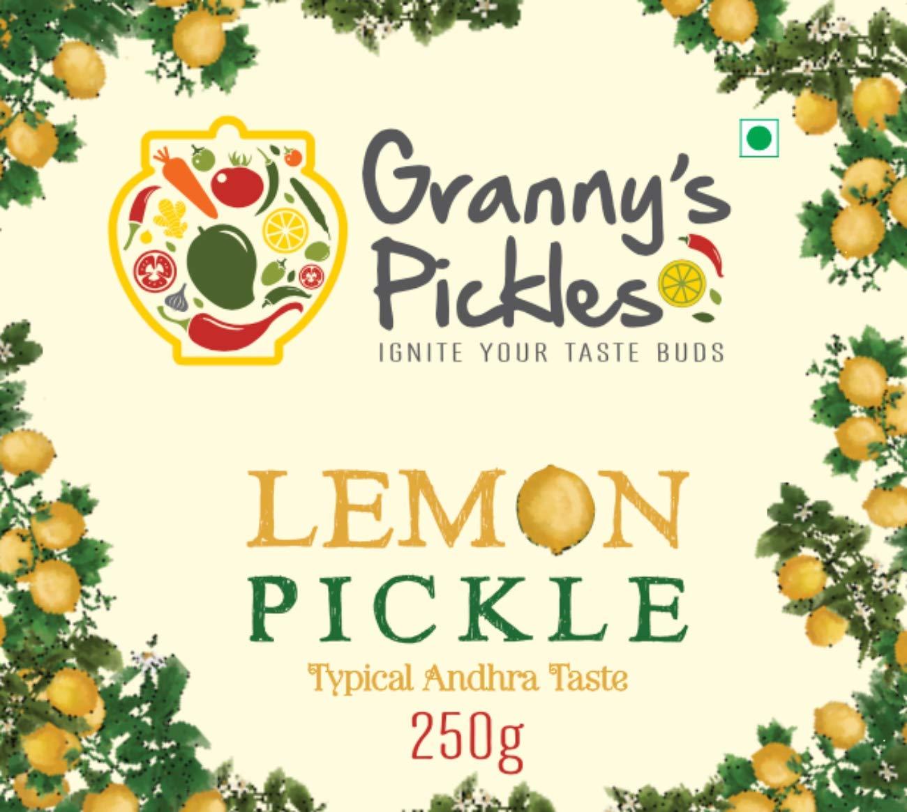 Granny's Pickles Granny's Pickles - Lemon Pickle - Typical Andhra Taste 250 GMS