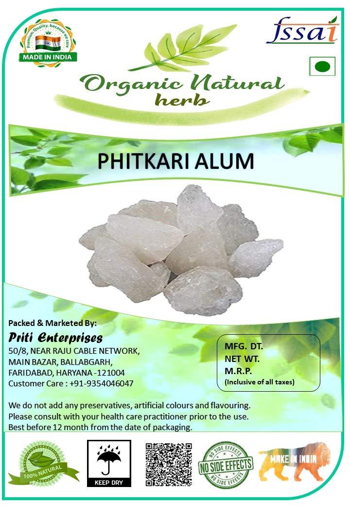 Organic Natural Herb Organic Natural Herb Phitkari Alum Stone for Skin/Shave/Face (Fitkari) (1kg)