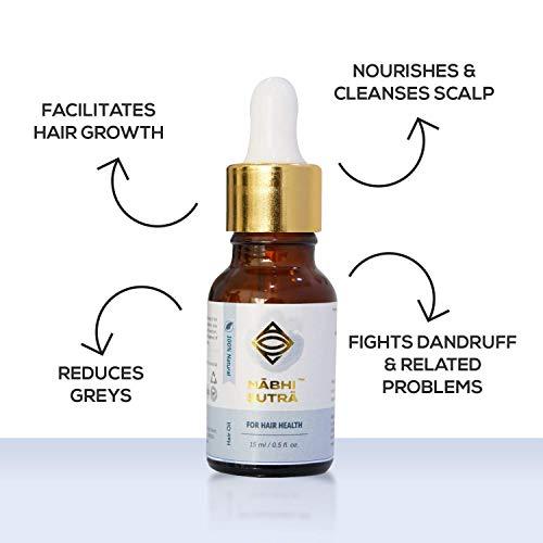 Nabhi Sutra Nabhi Sutra Hair Growth Support Oil - Hair Fall, Dandruff Control Oil + Period/Menstrual pain Relief Oil - | Instant Relief from Menstrual Cramps for women - Belly Button OIl