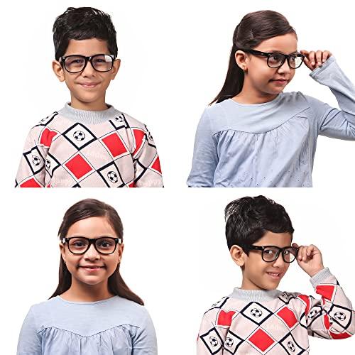 ROZIOR ROZIOR® Kids Computer & Screen Glasses | Blue Light Protection Anti-Glare | Zero Power Protection Glasses For Online Classes, Computer TV or Mobile (Model-RWUAK101C1)