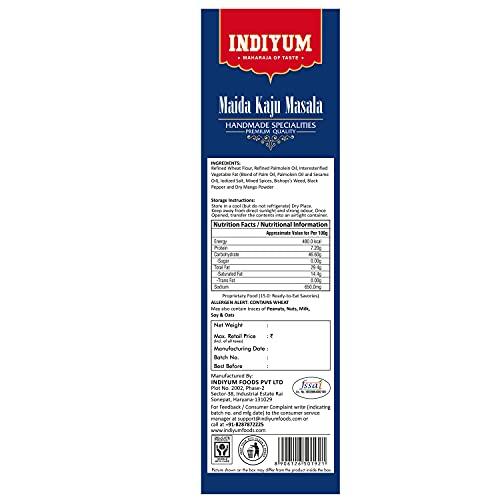 Indiyum Indiyum Maida Namkeen Snacks Maida Kaju Masala 400g