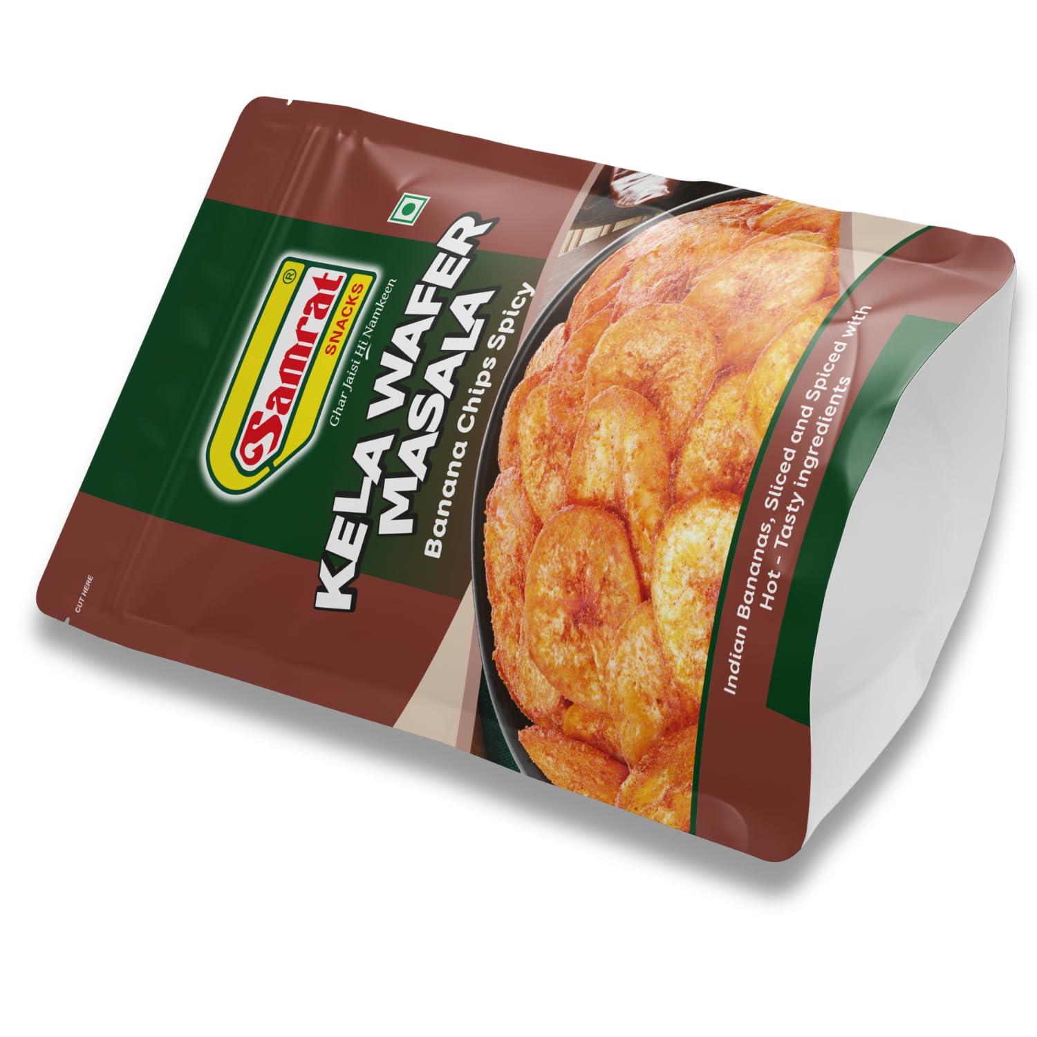 SAMRAT Samrat | Kela Wafer Masala Banana Chips | A Flavorful Snack for Every Craving | 400g |