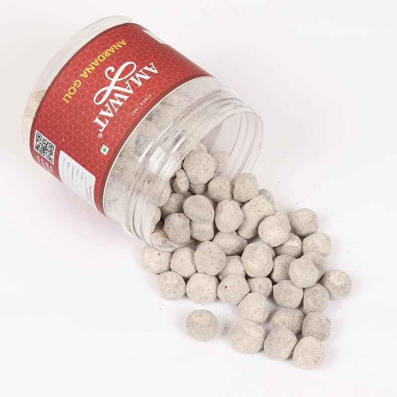 AMAWAT Amawat Anardana Goli, 250gm (Pomegranate Digestive churan, after meal snack, mukhwas)