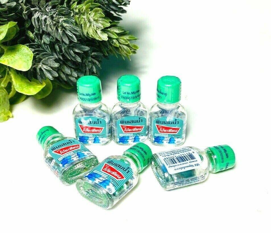 MISTYCDEP PIM SAEN Balm Oil Poy Sian Thai Nasal Inhaler Herbal Oil (3 pcs)