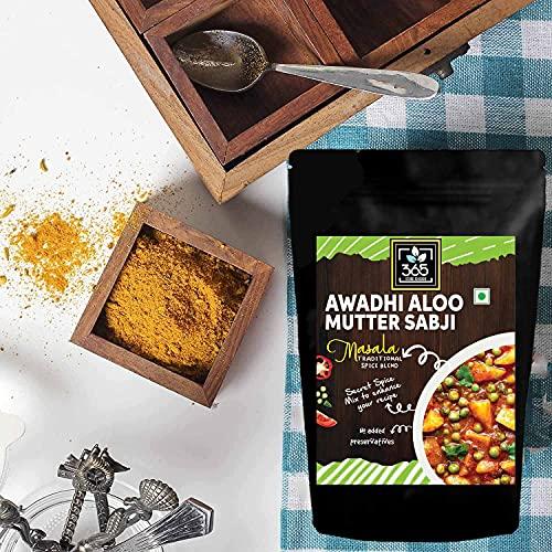 365 STORE TO DOOR 365 STORE TO DOOR Indian Spice - Awadhi Aloo Matar Sabji Masala, 250 gm | Homemade Powdered | Spices for Healthy Cooking | Ready to use | All Seasonings Spices | Spice Mix – Pack of 1