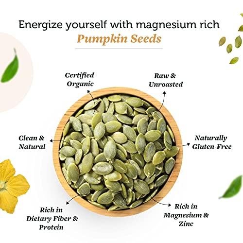 Neuherbs Neuherbs Raw & Unroasted Pumpkin Seeds | Immunity Booster & Fiber Rich Superfood | Rich Source of Omega 3 | Highly Nutritious Snack | Rich in Protein, Zinc & Magnesium 200 G (Pack of 2)