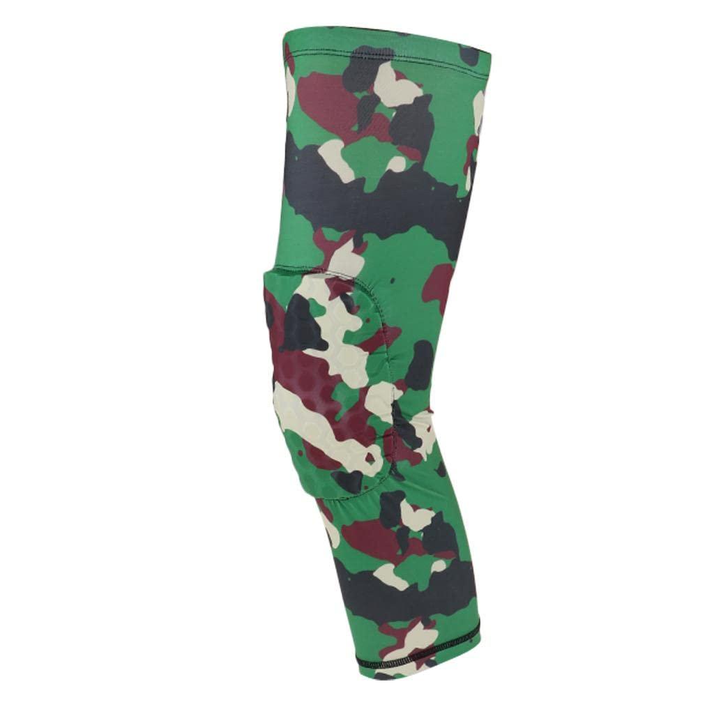 Maxbell Maxbell Sports Honeycomb Knee Brace with Anti-collision Pad Jungle Camouflage-L