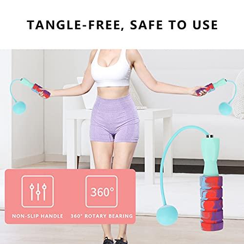 T angxi BOD Rope, Ropeless Jump Rope Silicone Easy to Carry TangleFree for Small Space for Men Women for Fitness(Green)