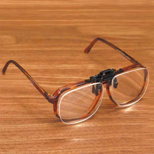 WONOLO Reading Glasses Clip On Flip Up Magnifying Reading Glasses Magnifiers Lenses Readers Unisex (2.0 x)