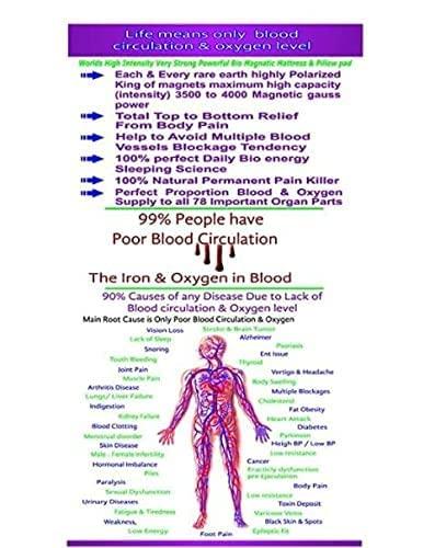 Generic The Traditional Export Magnetic Field Therapy | Bio Magnetic Mattress Topper (3x6 feet.)(Blue)