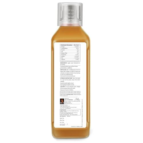 Asitis Nutrition AS-IT-IS Nutrition Raw Apple Cider Vinegar with Mother 500ml- Undiluted & Unfiltered