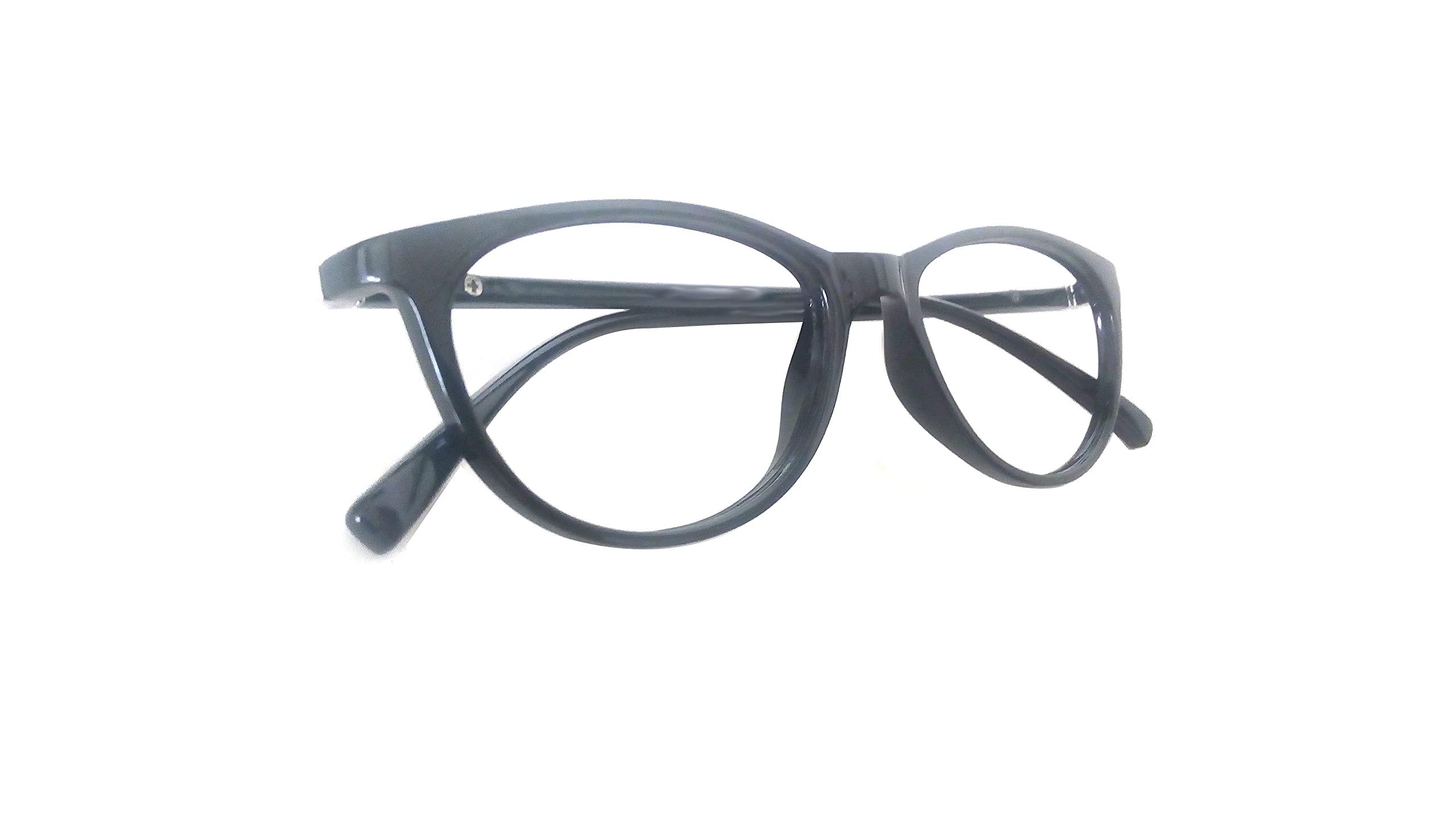 N Specs N Specs reading glasses for men & women unisex cat eye type black coloured unbreakable tr frame with unbreakble fiber glasses (+1.75)