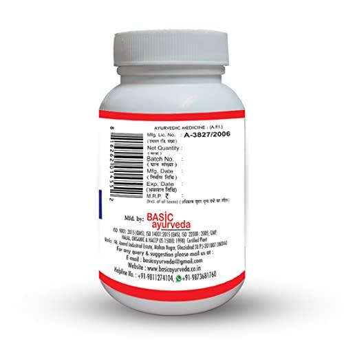 BASIC AYURVEDA BASIC AYURVEDA Samshamani Vati 60 Tablets Pack Of 4 | Giloy (Tinospora Cordifolia) Guduchi, Ghan Satva Bati | Certified Organic Natural 100 % Pure Immunity Booster | Rich In Antioxidants | A Powder Blend Of Natural Ingredients